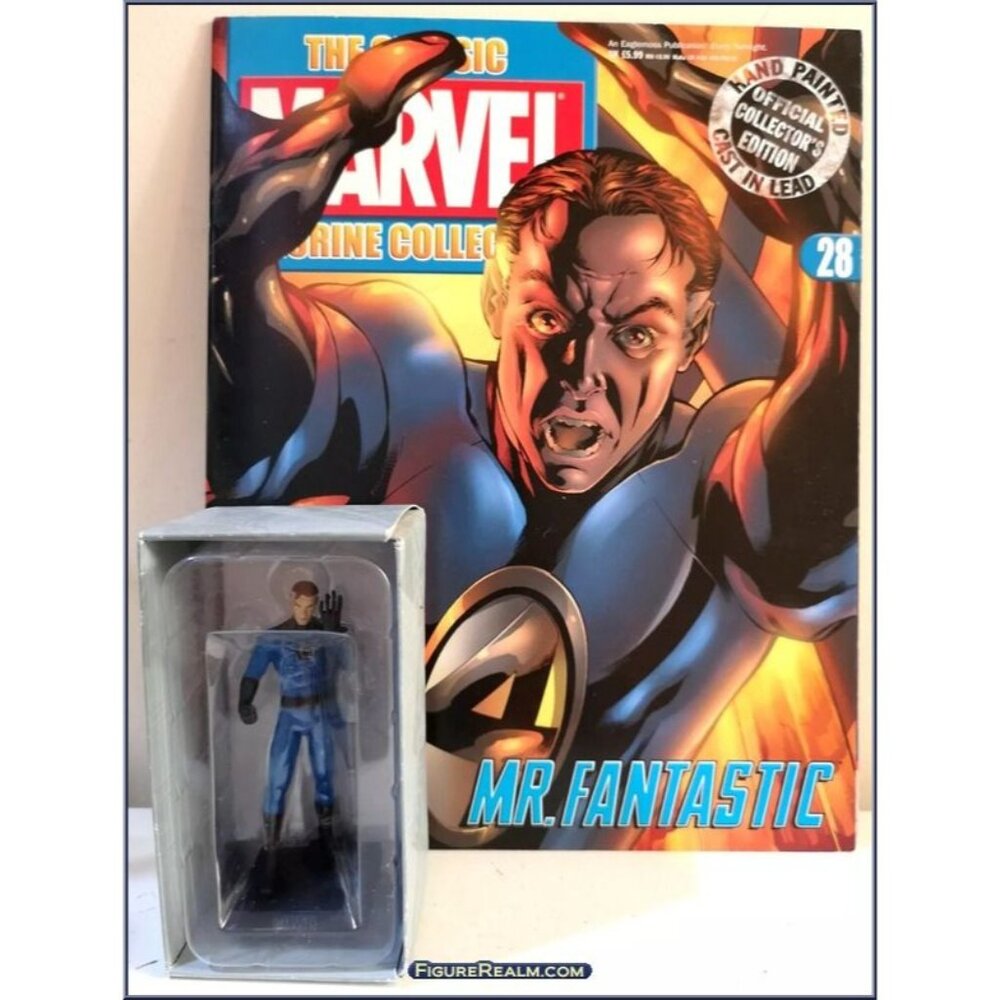 Eaglemoss 1:16 Classic Marvel Figurine‎ w/Book: Mr. Fantastic #28